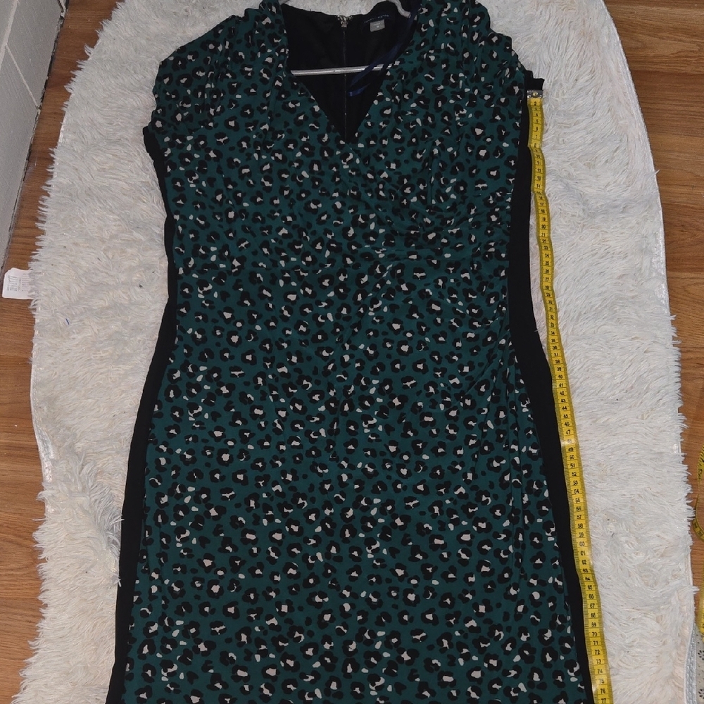 Tommy Hilfiger Green and Black Midi Dress